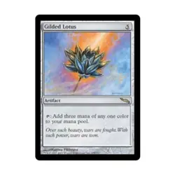 WOTC MtG Mirrodin Gilded Lotus (R) VG - Image 1