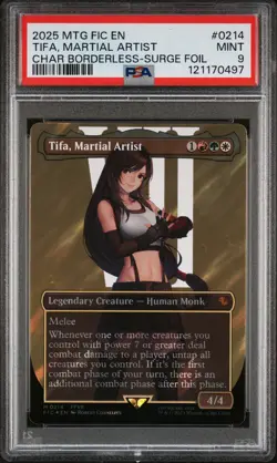 2025 MTG FINAL FANTASY COMMANDER #0214 TIFA, MARTIAL ARTIST PSA 9 - Image 1