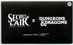 MTG Secret Lair x Dungeons & Dragons Astarion’s Thirst Rainbow Foil Sealed - Image 1