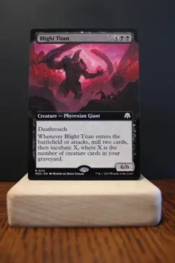Blight Titan (Extended Art) #112 (NM) March of the Machine MOC Magic MTG - Image 1