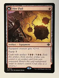 Dire Flail The Lost Caverns of Ixalan Non-Foil Regular MTG - Image 1