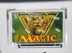 MTG Visions Booster Box English Factory Sealed Vintage 1997 Magic + Acrylic Case - Image 1