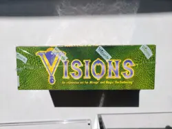 MTG Visions Booster Box English Factory Sealed Vintage 1997 Magic + Acrylic Case - Image 2