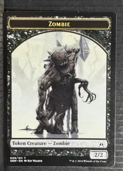 Zombie Token #8 Oath of the Gatewatch OGW Magic MTG - Image 1