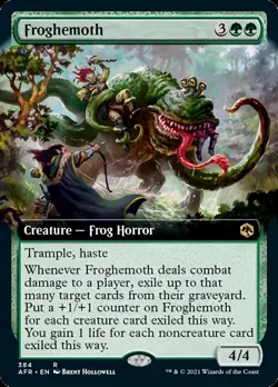MTG Froghemoth (Extended Art) [Dungeons & Dragons: Adventures in the For - Image 1