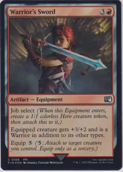 x1 Warrior's Sword FOIL FIN Final Fantasy MTG 169 M/NM 1x - Image 1