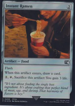 MTG Instant Ramen (Foil) Final Fantasy 259 FFXV FF15 NM - Image 1