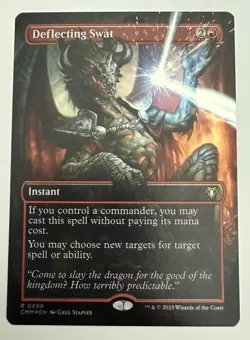 MTG English Deflecting Swat (Borderless) NM Foil Commander Masters - Image 1