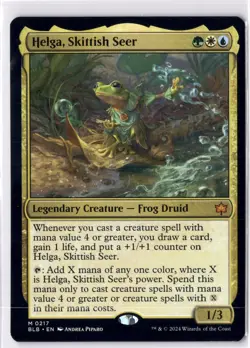 Helga, Skittish Seer NM/M* Bloomburrow ENGLISH 0217 mtg -UnltdCards - Image 1