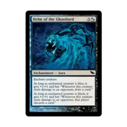 WOTC MtG Shadowmoor Helm of the Ghastlord (C) EX - Image 1