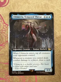 Ultimecia, Temporal Threat [New, Near Mint] Extended Art {Final Fantasy MTG} - Image 1