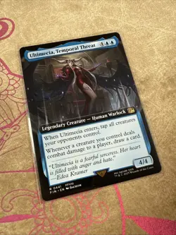 Ultimecia, Temporal Threat [New, Near Mint] Extended Art {Final Fantasy MTG} - Image 3
