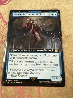 Ultimecia, Temporal Threat [New, Near Mint] Extended Art {Final Fantasy MTG} - Image 4