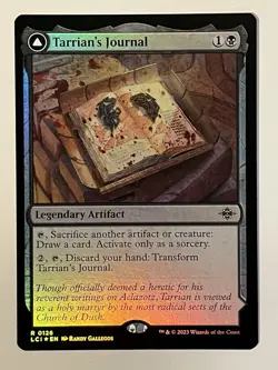 Tarrian's Journal The Lost Caverns of Ixalan Foil MTG - Image 1
