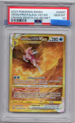 2023 POKEMON SWSH CROWN ZENITH FULL ART/ORIGIN FORME PALKIA VSTAR PSA 10 - Image 1