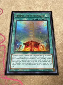 Heavenly Gate Of The Mikanko Ultra Rare 1st Edition AMDE-EN028 Yugioh - Image 4