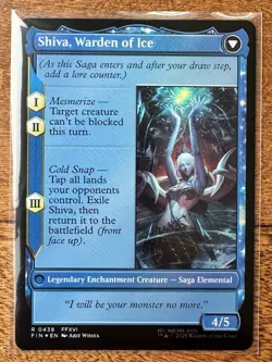 Magic MTG Final Fantasy - Jill, Shiva's Dominant EXTENDED ART FOIL 0438 - Image 2