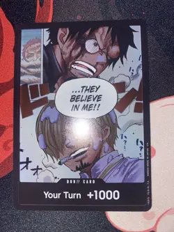 DON!! Card Luffy & Sanji OP-11 A Fist of Divine Speed One Piece English - Image 1