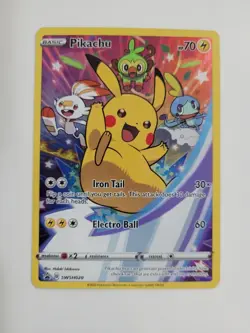 PokÃ©mon Pikachu TCG SWSH Black Star Promo Card SWSH020 Holo - Image 1
