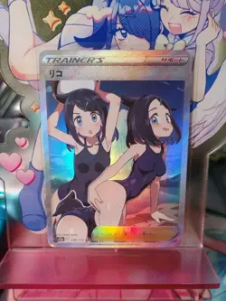 Liko Full Art Pokemon Anime Waifu Sexy Doujin ACG DIY Trainer Art card - Image 2