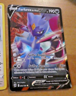POKEMON CARD GAME HOLO CARTE Farfurex de Hisui V 094/189 FR JCC NM 2022 - Image 1