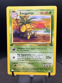 Exeggutor 35/64 - Jungle 1st Edition - Pokemon Card LP Rare Vintage 1999 - Image 1