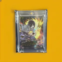 Naruto Kayou Doujin CP Rare Sasuke Final Valley Full Art Trading Card - Image 1