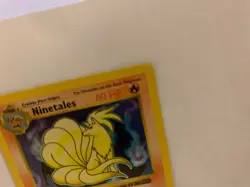 Vintage Pokemon Card Ninetales Shadowless Holo Rare Card Base Set 12/102 - Image 4