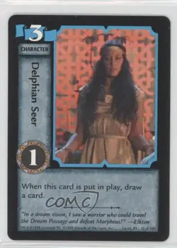 1998 Xena Warrior Princess Collectible Card Game 1st Edition Delphian Seer #12 - Image 1