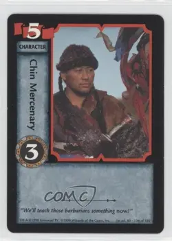 1998 Xena Warrior Princess Collectible Card Game 1st Edition Chin Mercenary #134 - Image 1