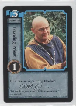1998 Xena Warrior Princess Collectible Card Game 1st Edition Traveling Priest - Image 1