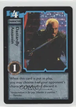1998 Xena Warrior Princess Collectible Card Game 1st Edition Dastardly Assassin - Image 1