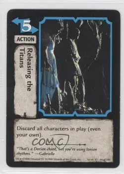 1998 Xena Warrior Princess Collectible Card Game Releasing the Titans #44 - Image 1