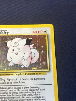 Clefairy 005/102 Base Set Holo wotc pokemon card played - Image 2