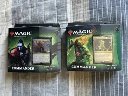 Magic MTG Zendikar Rising Commander Set, Sneak Attack & Land's Wrath - Image 1