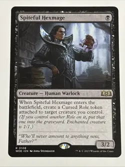 MTG Wilds of Eldraine Spiteful Hexmage 0108 NM Rare - Image 1