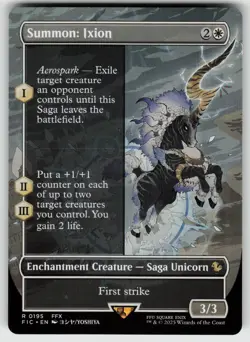 Summon: Ixion (Borderless) R Commander: FINAL FANTASY 195 MTG - Image 1