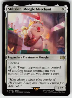 Stiltzkin, Moogle Merchant R FINAL FANTASY 34 MTG - Image 1