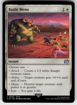 Battle Menu U FINAL FANTASY 9 MTG - Image 1