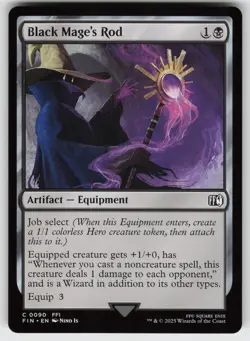 Black Mage's Rod C FINAL FANTASY 90 MTG - Image 1