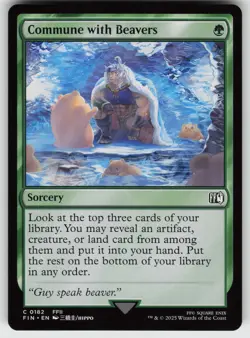 Commune with Beavers C FINAL FANTASY 182 MTG - Image 1