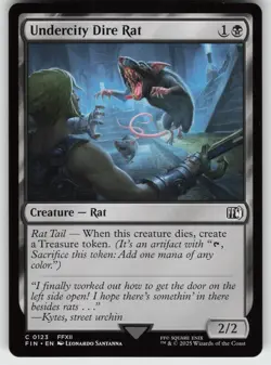 Undercity Dire Rat C FINAL FANTASY 123 MTG - Image 1