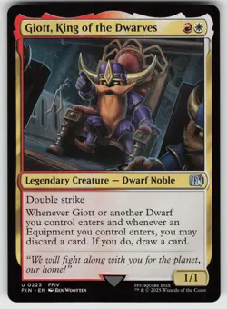 Giott, King of the Dwarves U FINAL FANTASY 223 MTG - Image 1