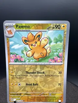 Reverse Holo Pawmo 075/198 Common SV Scarlet & Violet Base Set Pokemon TCG NM - Image 2