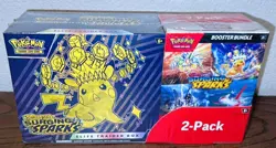 Pokemon TCG Surging Sparks ETB & Booster Bundle Costco 2-pack Factory Sealed - Image 1