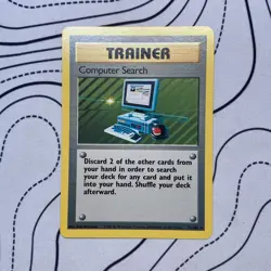 Computer Search 71/102 Pokemon Tcg Wotc 1999 Base Set LP - Image 1