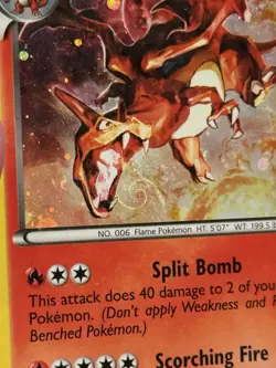 Charizard 19/113 Cosmos Holo Swirl Pokemon Black & White Legendary Treasures MP - Image 1