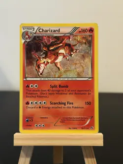 Charizard 19/113 Cosmos Holo Swirl Pokemon Black & White Legendary Treasures MP - Image 2