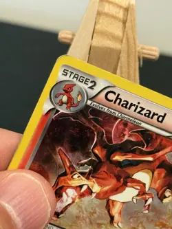Charizard 19/113 Cosmos Holo Swirl Pokemon Black & White Legendary Treasures MP - Image 3