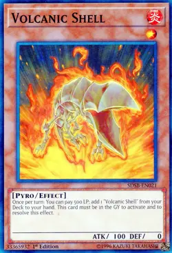 Yugioh! "Volcanic Shell" - #BLMR-EN053 - Ultra Rare - 1st Edition Near Mint - Image 1